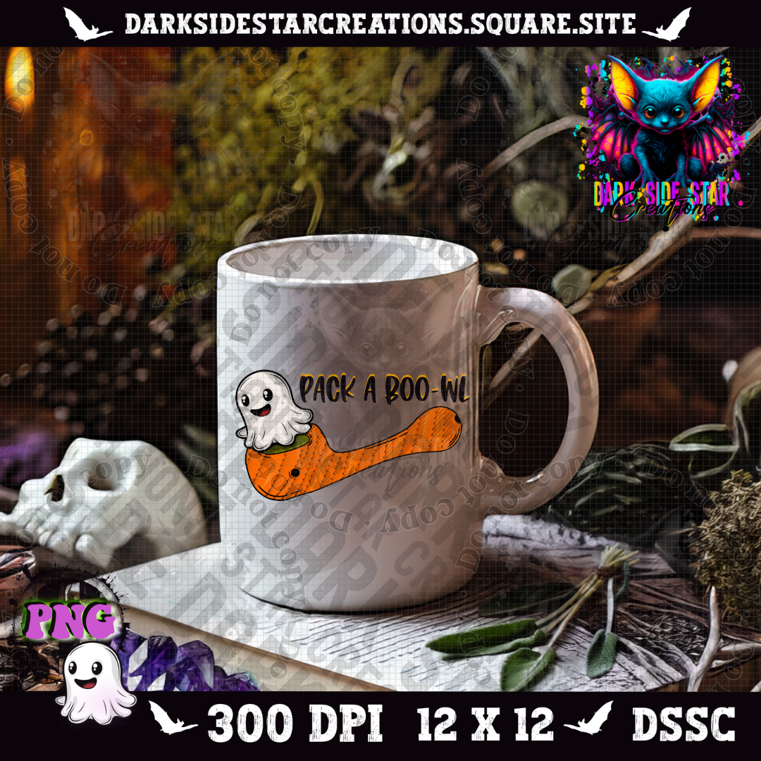 Pack a Boo-wl PNG | 300 DPI | PNG | Digital Files Only (1)