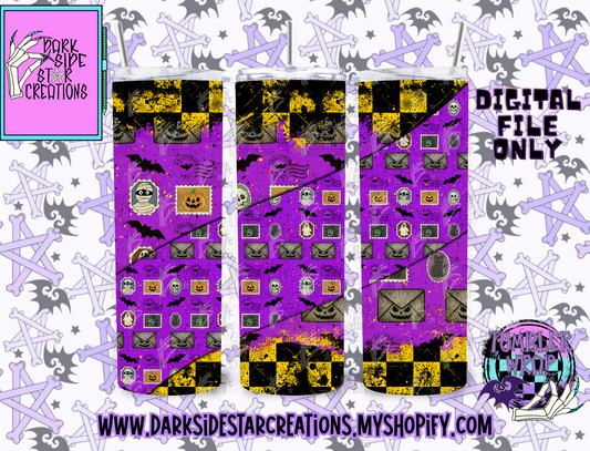 Ghoul Mail Tumbler Wrap Design PNG | 300 DPI | Tumbler Wrap | PNG | Digital Files Only (1)