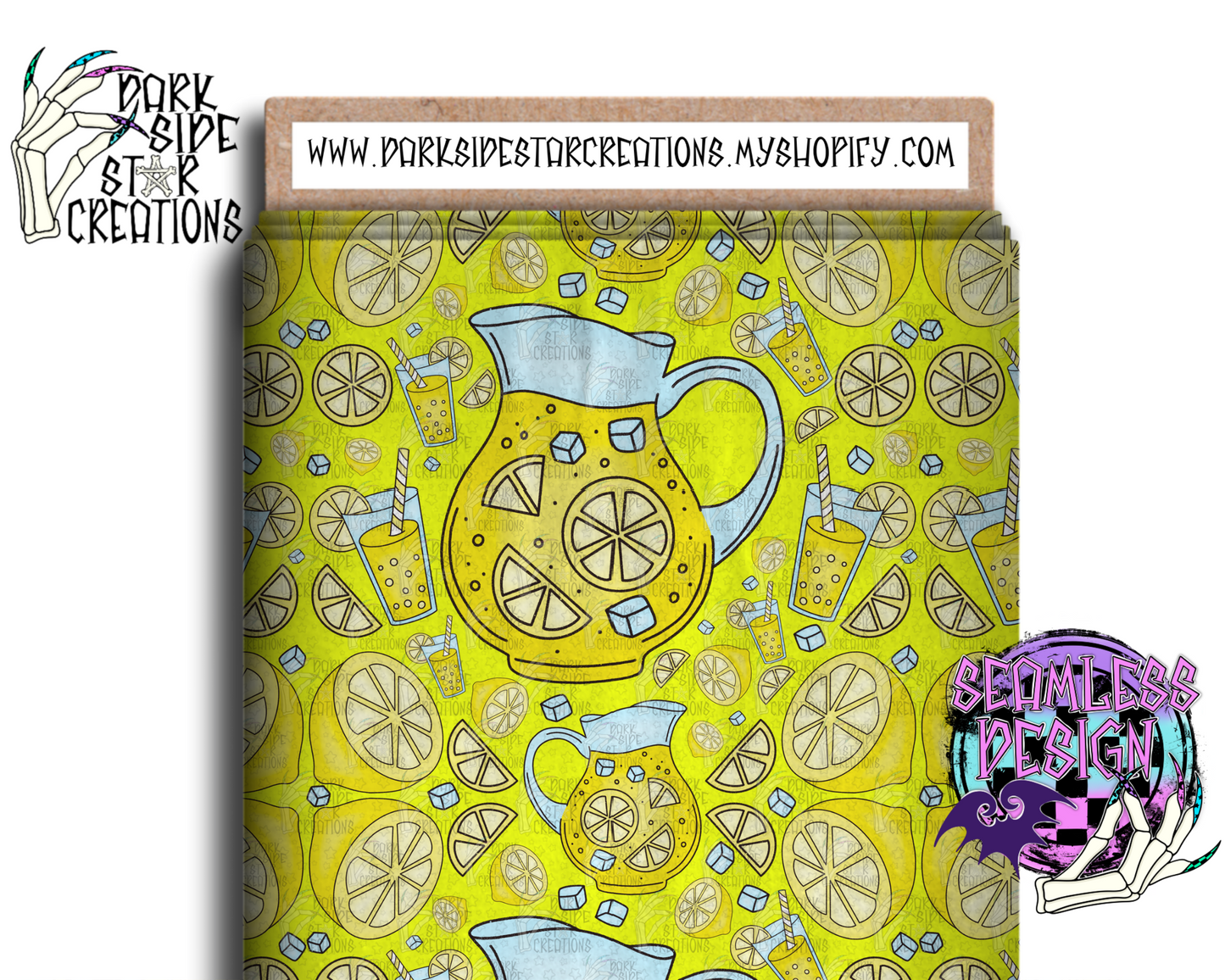 Lemonade Seamless Design PNG | 300 DPI | 12X12 | Seamless | PNG | Digital Files Only (1)