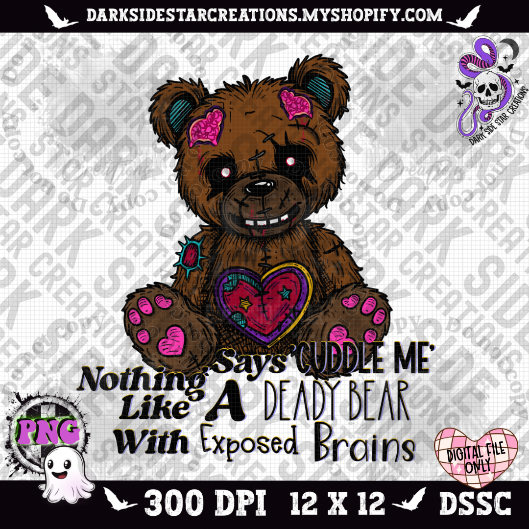 Cuddle Deady Bear PNG | 300 DPI | PNG | Digital Files Only (1)