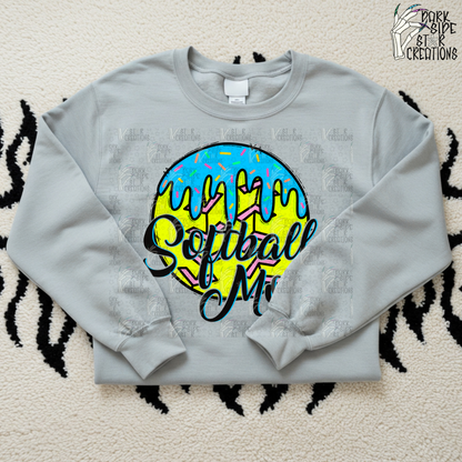 Softball Mom Sundae PNG | 300 DPI | PNG | Digital Files Only (4)