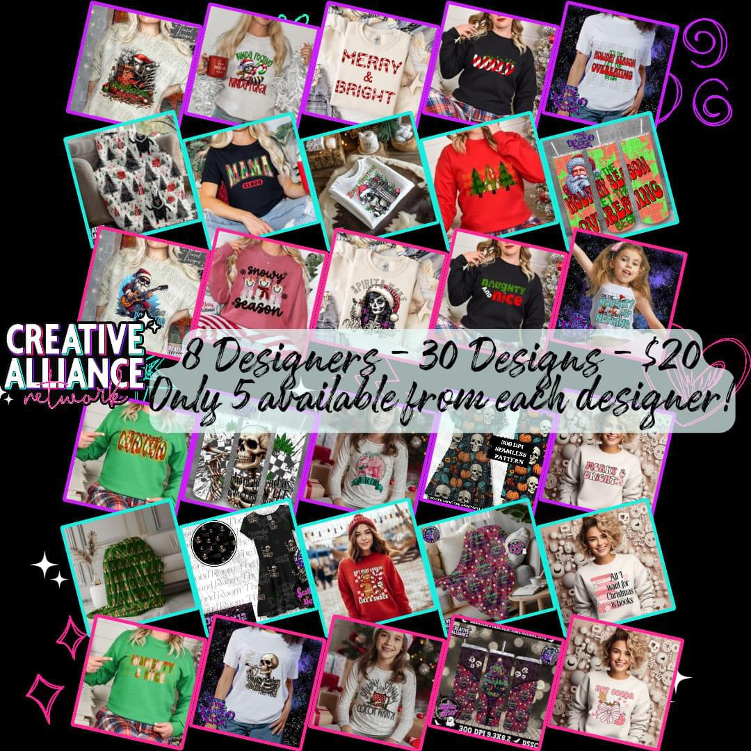 Christmas Cheer Creative Alliance Network CAN Collab 5th October 11th 2024 PNG | Tumbler | Collab | 300 DPI | PNG | Digital Files Only (30)