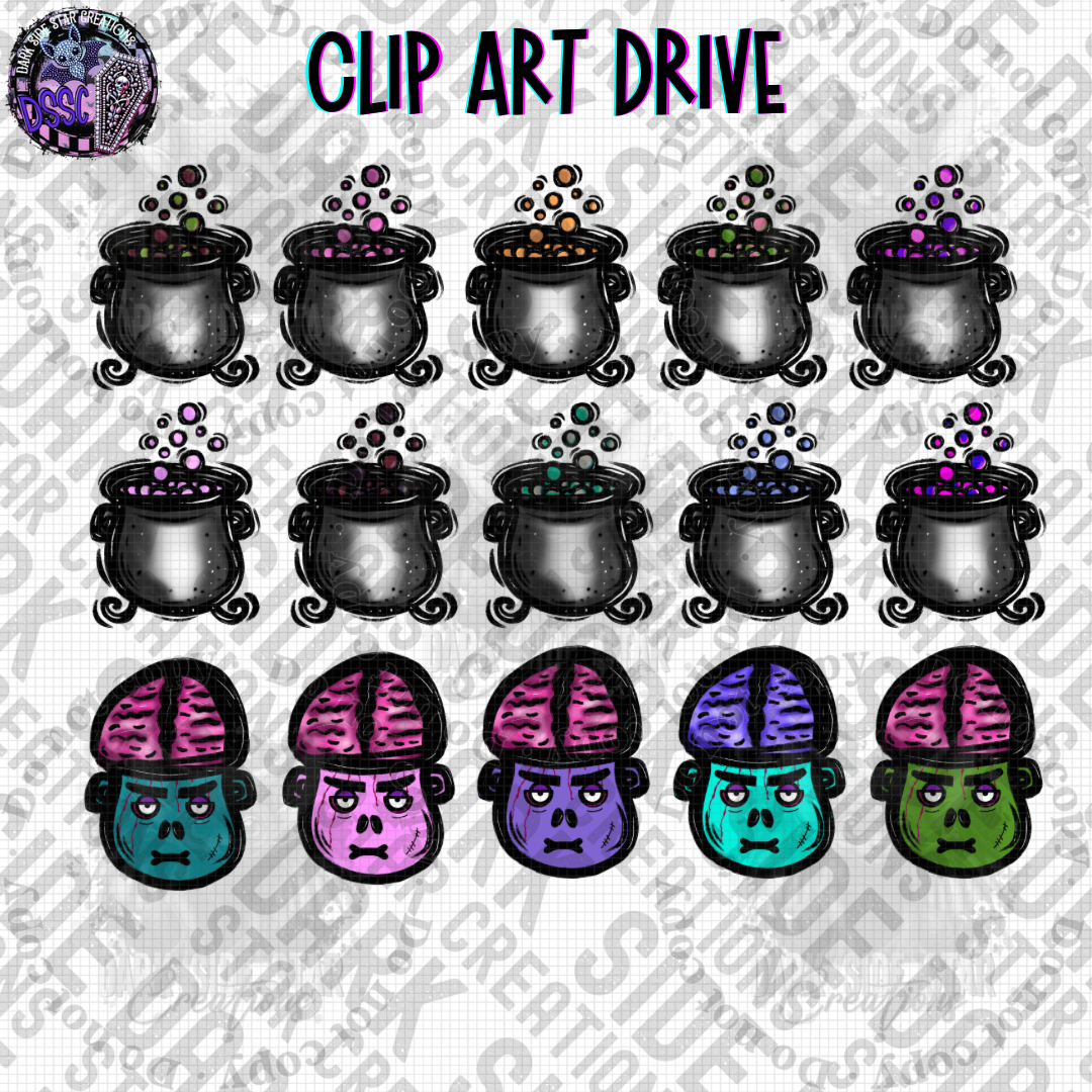 Clipart Drive By Dark Side Star Designs | 300 DPI | PNG | Digital File Clipart Drive | Elements | Digital Files Only