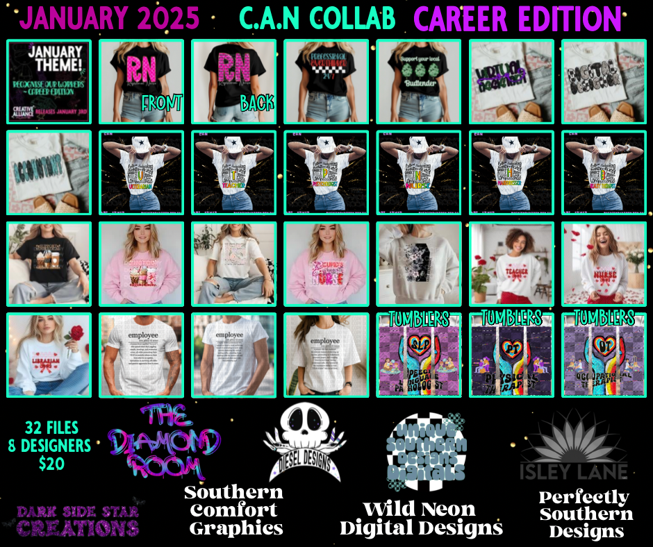 Career Edition Creative Alliance Network CAN Collab Jan 10th 2025 PNG | Collab | 300 DPI | PNG | Digital Files Only (32)