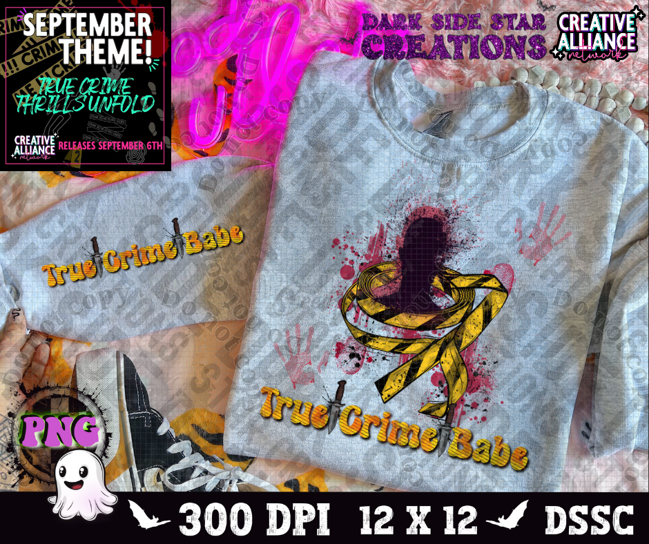 True Crime Creative Alliance Network CAN Collab 4th September 6th 2024 PNG | Tumbler | Collab | 300 DPI | PNG | Digital Files Only (32)