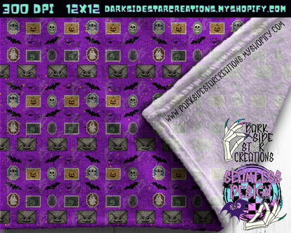 Ghoul Mail Seamless Design PNG | 300 DPI | 12X12 | Seamless | PNG | Digital Files Only (2 sizes included)