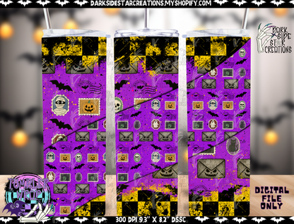 Ghoul Mail Tumbler Wrap Design PNG | 300 DPI | Tumbler Wrap | PNG | Digital Files Only (1)