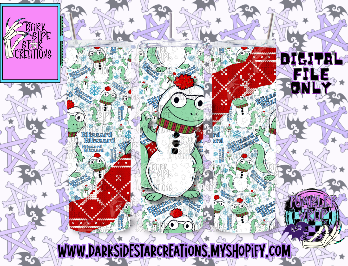 Blizzard Blizzard Tumbler Wrap Design PNG | 300 DPI | Tumbler Wrap | PNG | Digital Files Only (1)