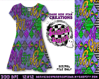 Mardi Gras Seamless Plain Design PNG | 300 DPI | 12X12 | Seamless | PNG | Digital Files Only (1)