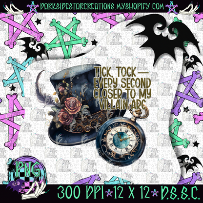 Tick Tock PNG | 300 DPI | PNG | Digital Files Only (1)