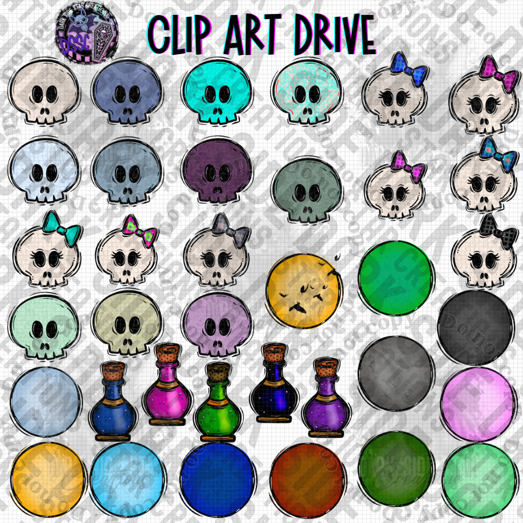 Clipart Drive By Dark Side Star Designs | 300 DPI | PNG | Digital File Clipart Drive | Elements | Digital Files Only