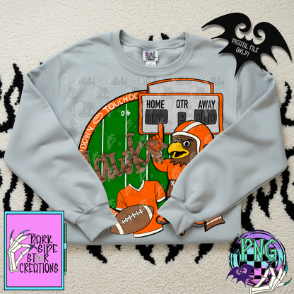 Football Mascot Hawks PNG | 300 DPI | PNG | Digital Files Only (1)