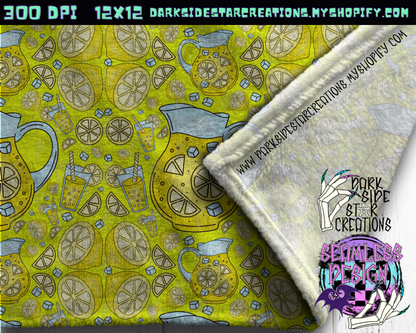 Lemonade Seamless Design PNG | 300 DPI | 12X12 | Seamless | PNG | Digital Files Only (1)