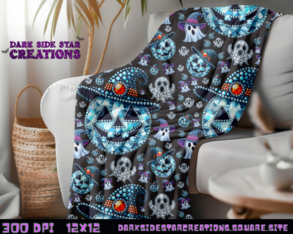 Boo-gie Bling Seamless Design PNG | 300 DPI | 12X12 | Seamless | PNG | Digital Files Only (2 Sizes Included))