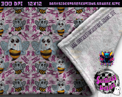 Hooray For Boo-Bees Seamless Design PNG | 300 DPI | 12X12 | Seamless | PNG | Digital Files Only (2 Sizes Included)