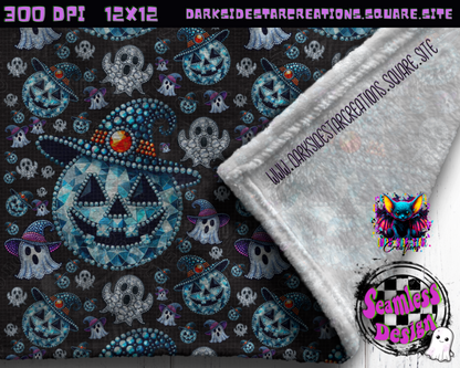Boo-gie Bling Seamless Design PNG | 300 DPI | 12X12 | Seamless | PNG | Digital Files Only (2 Sizes Included))