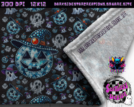 Boo-gie Bling Seamless Design PNG | 300 DPI | 12X12 | Seamless | PNG | Digital Files Only (2 Sizes Included))