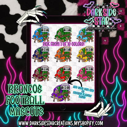 Football Mascot Broncos PNG | 300 DPI | PNG | Digital Files Only (1)