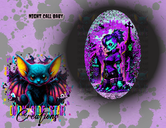 Night Call Baby Digital Creation PNG/SVG Zombie Girl