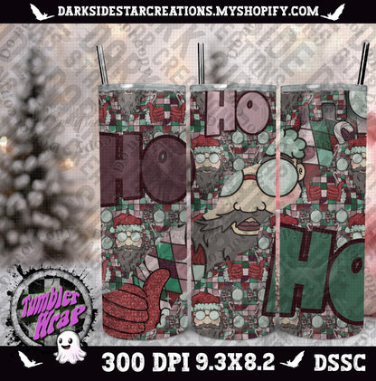 Ho Ho Ho Tumbler Wrap Design PNG | 300 DPI | Tumbler Wrap | PNG | Digital Files Only (1)