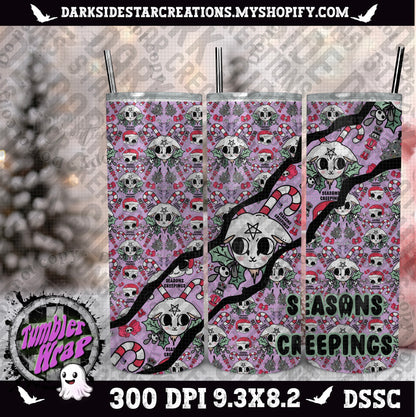 Seasons Creepings Tumbler Wrap Design PNG | 300 DPI | Tumbler Wrap | PNG | Digital Files Only (1)