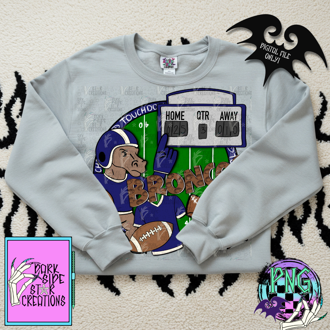 Football Mascot Broncos PNG | 300 DPI | PNG | Digital Files Only (1)
