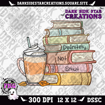 Definitely Not "Not" Smut Book Stack PNG | 300 DPI | PNG | Digital Files Only (1)
