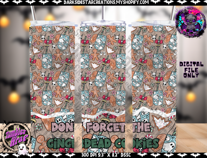 Ginger Dead Cookies Tumbler Wrap Design PNG | 300 DPI | Tumbler Wrap | PNG | Digital Files Only (1)