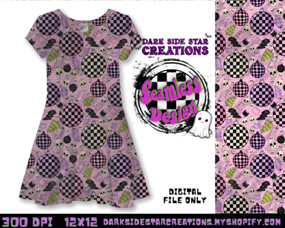 Emo Christmas Seamless Baby Pink Designs PNG | 300 DPI | 12X12 | Seamless | PNG | Digital Files Only ( 3 Sizes Included)