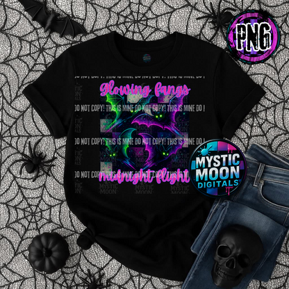 Neon Nightmares Collab With Mystic Moon Digitals | Collab | 300 DPI | PNG | Seamless | Tumbler Digital Files Only