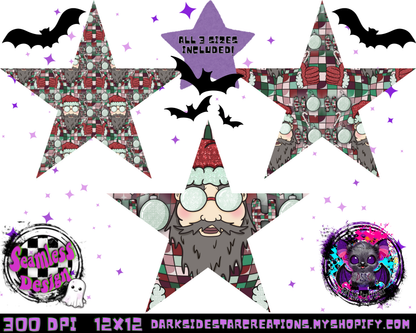 Ho Ho Ho Santa Seamless Design PNG | 300 DPI | 12X12 | Seamless | PNG | Digital Files Only (3 Sizes Included)