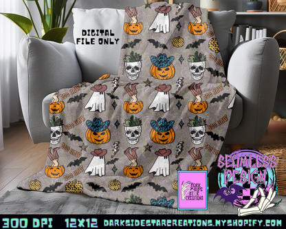 Spooky Western Collab With Diesel Designs PNG | Collab | 300 DPI | PNG | Libby Wrap | Seamless | Tumbler Digital Files Only (10)