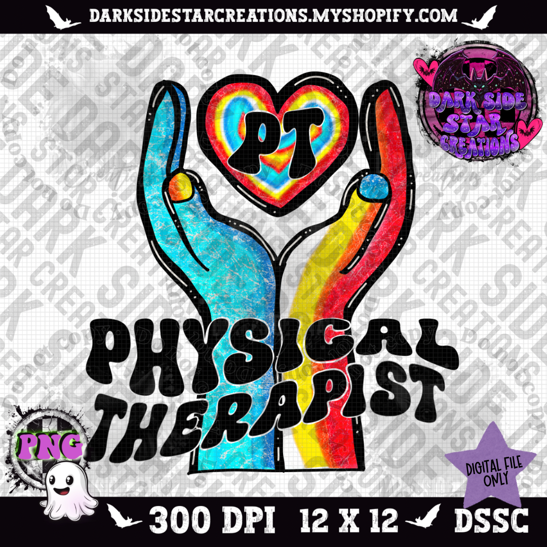 Physical Therapist PT PNG | 300 DPI | PNG | Digital Files Only (1)