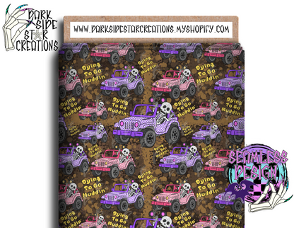 Dying To Go Muddin’ Seamless Design PNG | 300 DPI | 12X12 | Seamless | PNG | Digital Files Only (1)