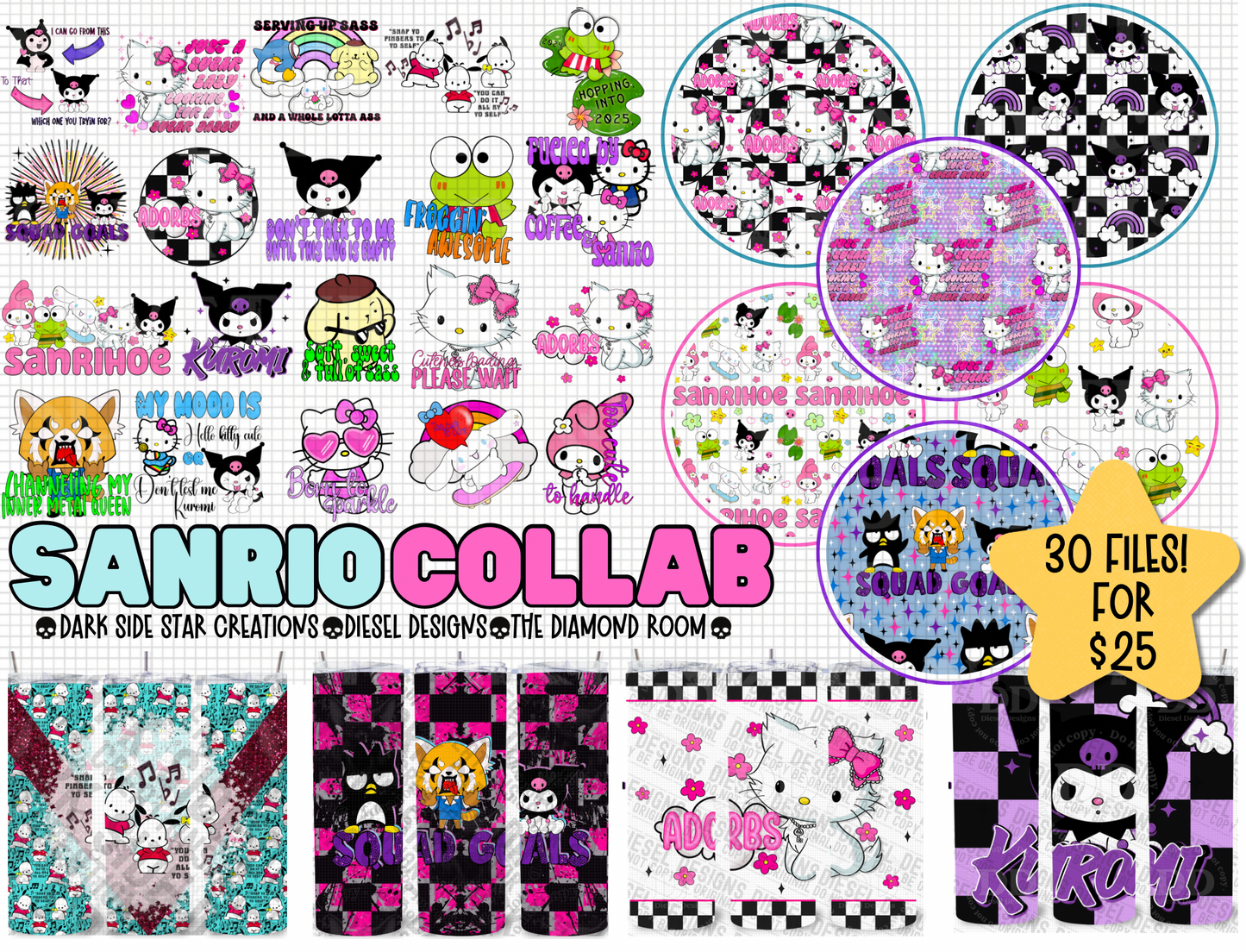 Sanrio Collab PNG | Collab | 300 DPI | PNG | Digital Files Only (30)