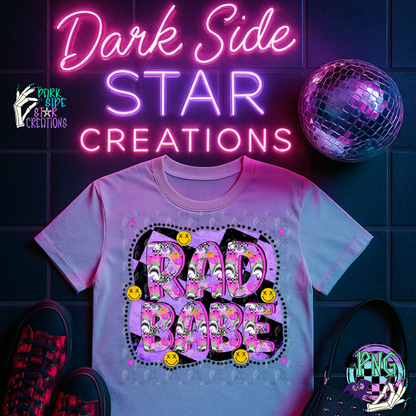 Rad Babe PNG | 300 DPI | PNG | Digital Files Only (1)