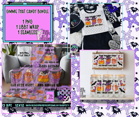 Gimmie That Candy Bundle PNG | 300 DPI | PNG | Libby Wrap | Seamless | Bundle | Digital Files Only (3)