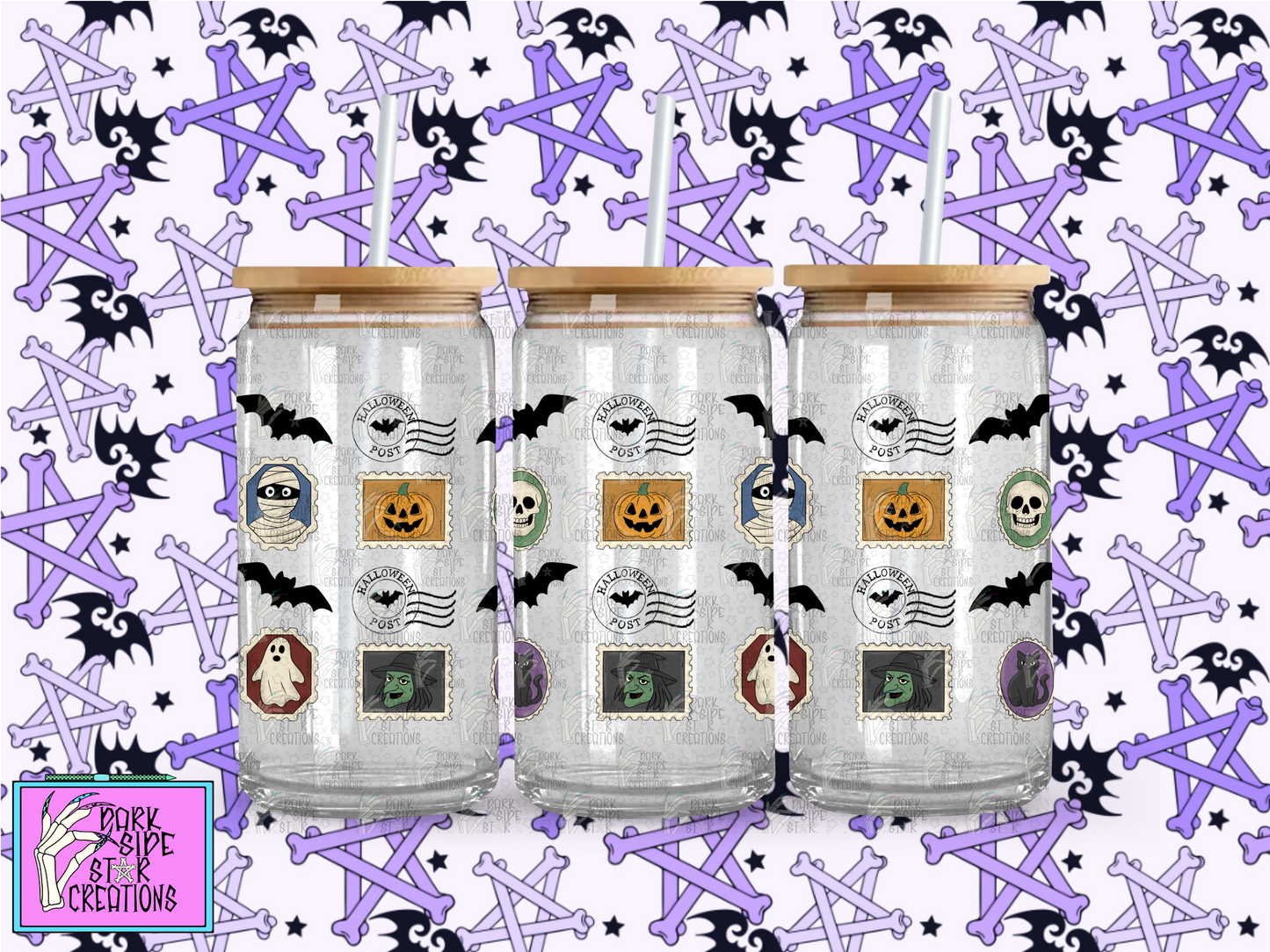 Halloween Mail Libby Wrap Design PNG | 300 DPI | Libby Wrap | PNG | Digital Files Only (1)