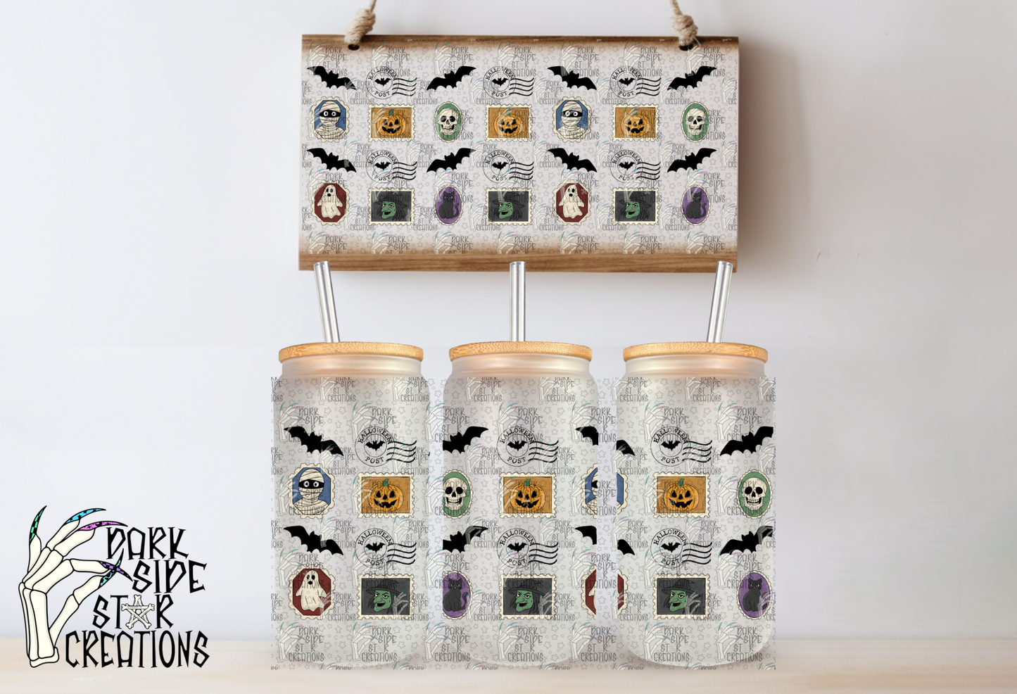 Halloween Mail Libby Wrap Design PNG | 300 DPI | Libby Wrap | PNG | Digital Files Only (1)