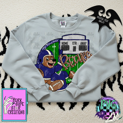 Football Mascot Bears PNG | 300 DPI | PNG | Digital Files Only (1)