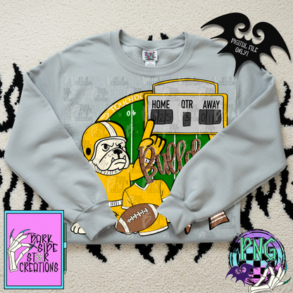 Football Mascot Bulldogs PNG | 300 DPI | PNG | Digital Files Only (1)