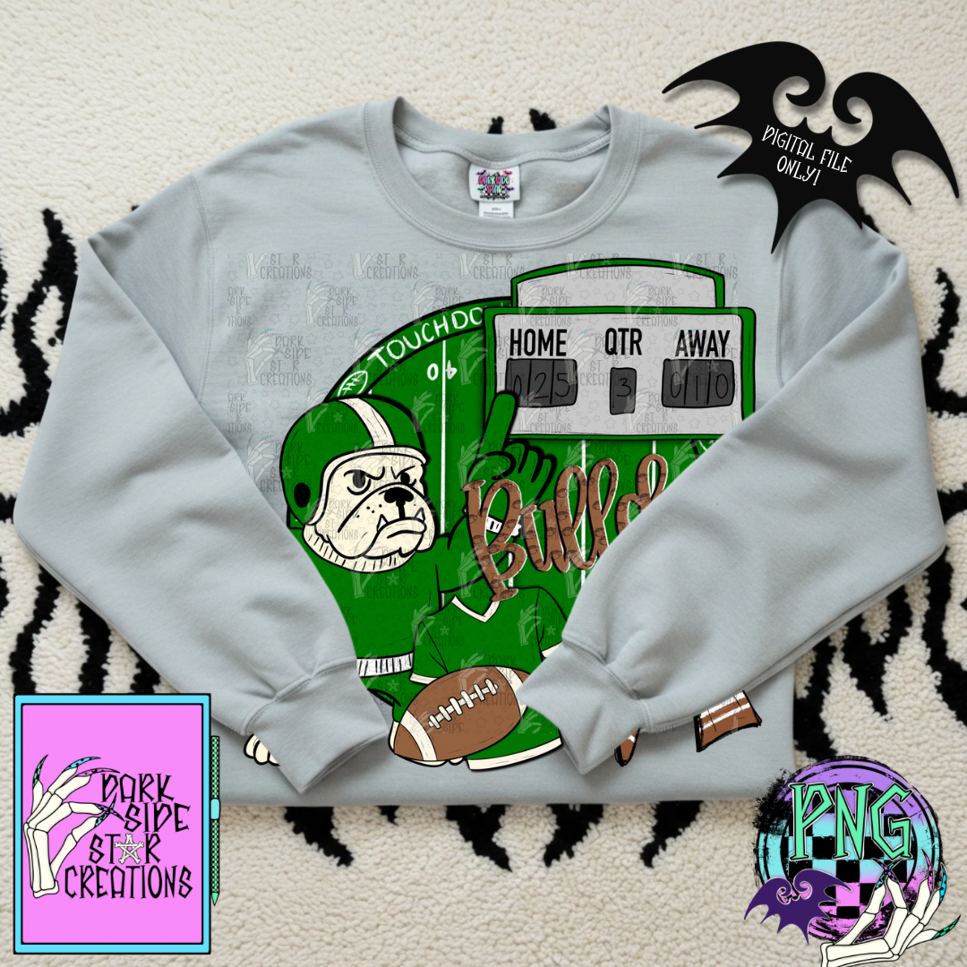 Football Mascot Bulldogs PNG | 300 DPI | PNG | Digital Files Only (1)