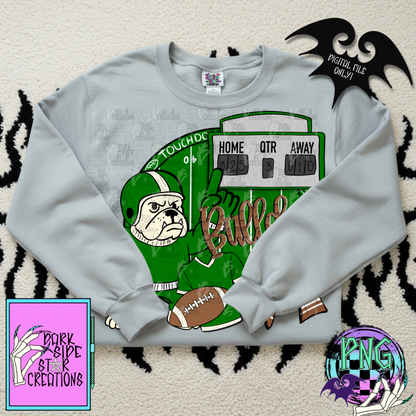 Football Mascot Bulldogs PNG | 300 DPI | PNG | Digital Files Only (1)