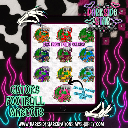 Football Mascot Gators PNG | 300 DPI | PNG | Digital Files Only (1)