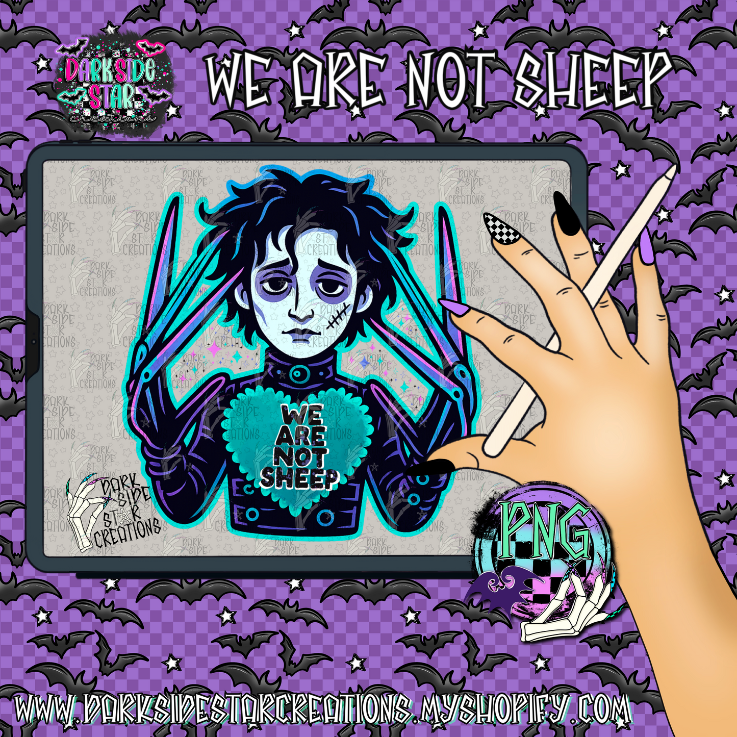 We Are Not Sheep PNG | 300 DPI | PNG | Digital Files Only (1)