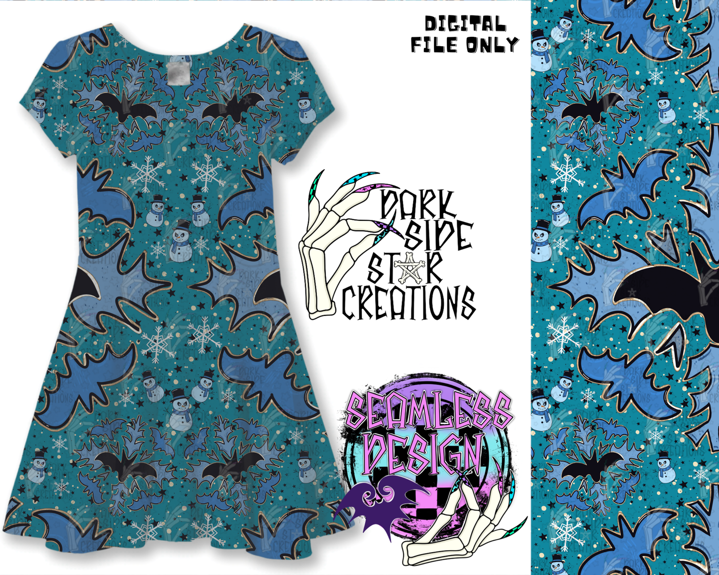 Spooky Winter Collab With Diesel Designs| Collab | 300 DPI | PNG | Tumbler Wrap | Seamless | Libby Wrap | Digital Files Only (20)