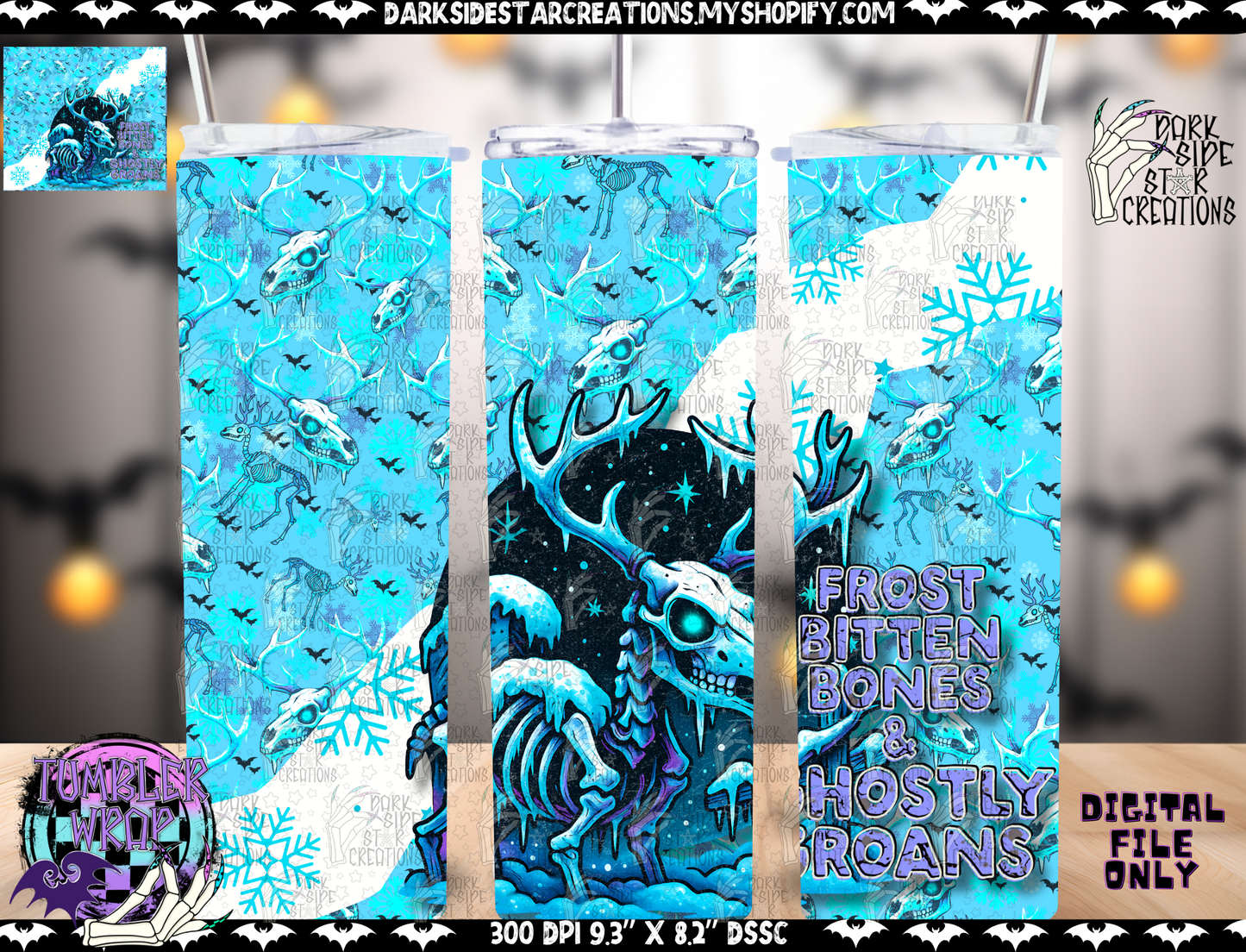 Spooky Winter Collab With Diesel Designs| Collab | 300 DPI | PNG | Tumbler Wrap | Seamless | Libby Wrap | Digital Files Only (20)