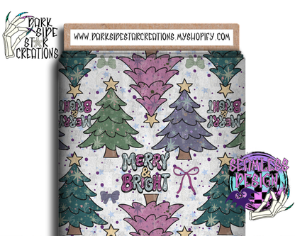 Merry and Bright Seamless Design PNG | 300 DPI | 12X12 | Seamless | PNG | Digital Files Only (1)