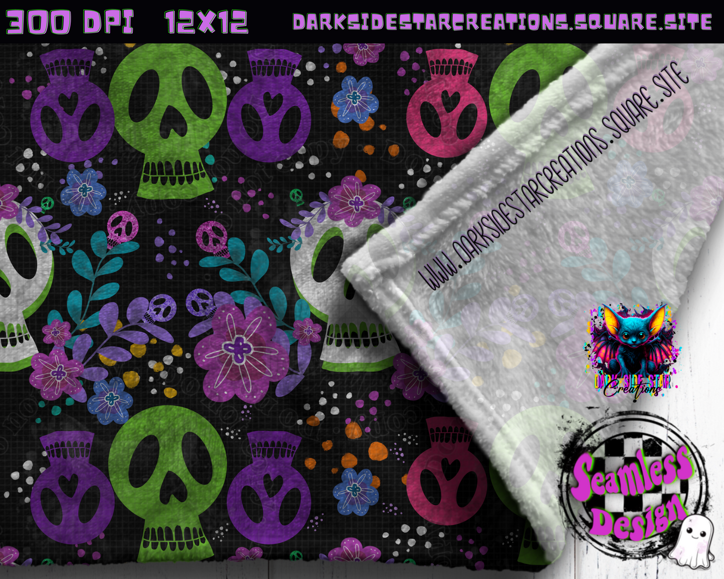 Spooky Boo-gie Seamless Designs PNG | 300 DPI | 12X12 | Seamless | PNG | Digital Files Only ( 3 Sizes Included)