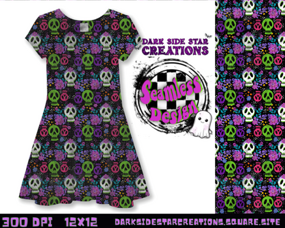 Spooky Boo-gie Seamless Designs PNG | 300 DPI | 12X12 | Seamless | PNG | Digital Files Only ( 3 Sizes Included)